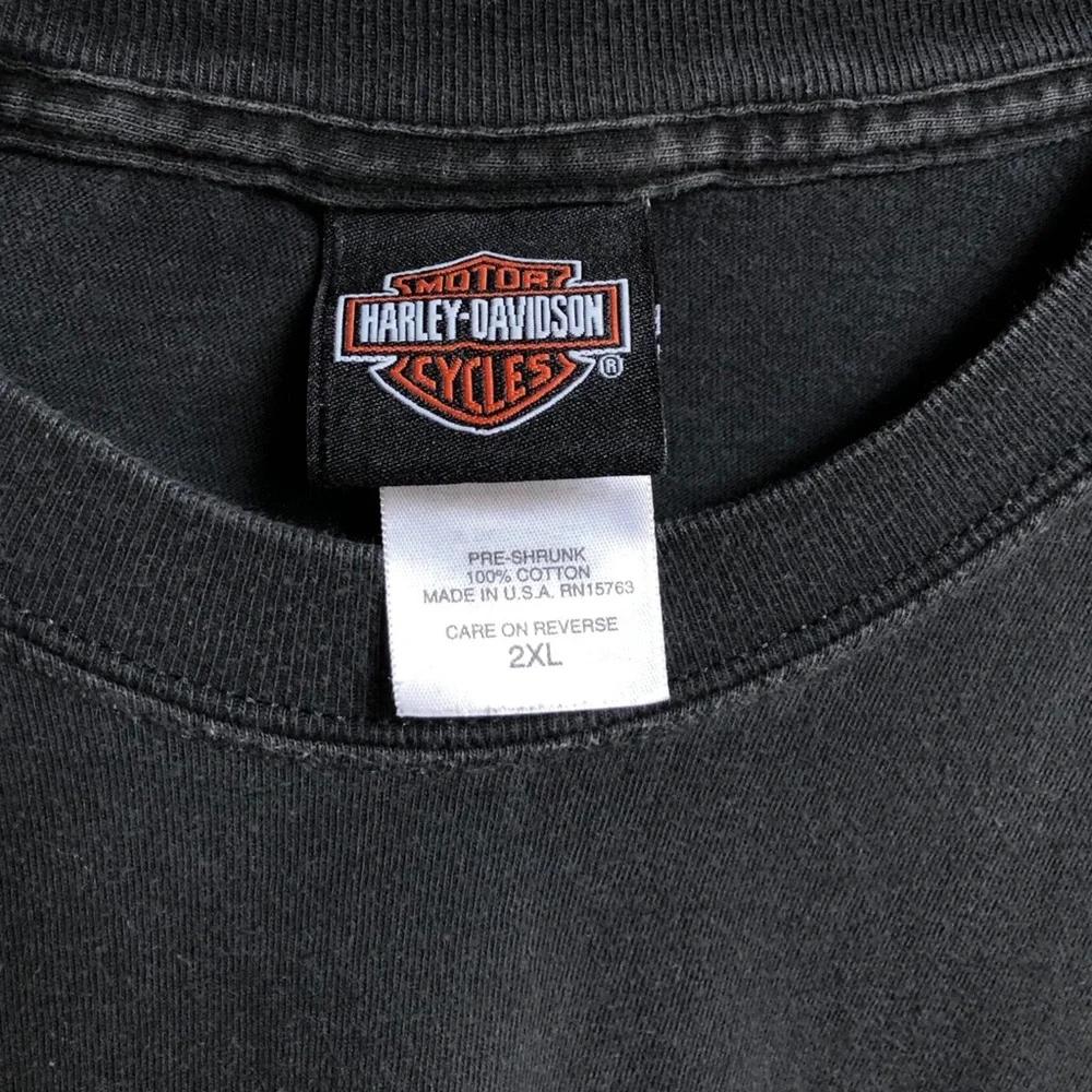 Vintage Y2K 2000-2001 Harley Davidson True Blue Fat Boy USA T-shirt MENS 2XL